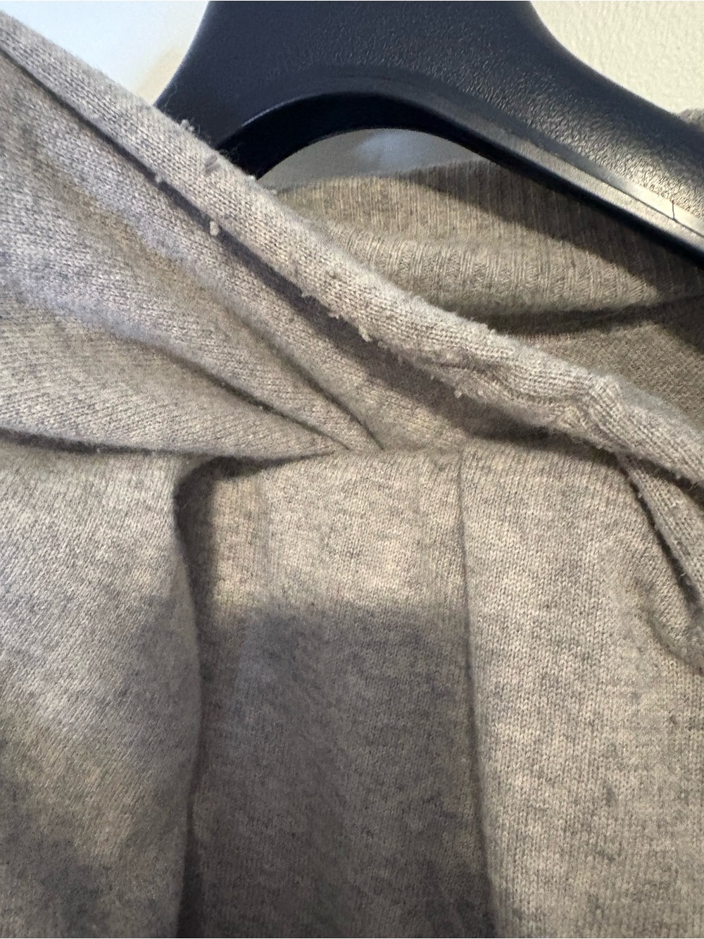 100% Cashmere Open-Front Gray Cardigan and Pants Set - Picture 6 of 8